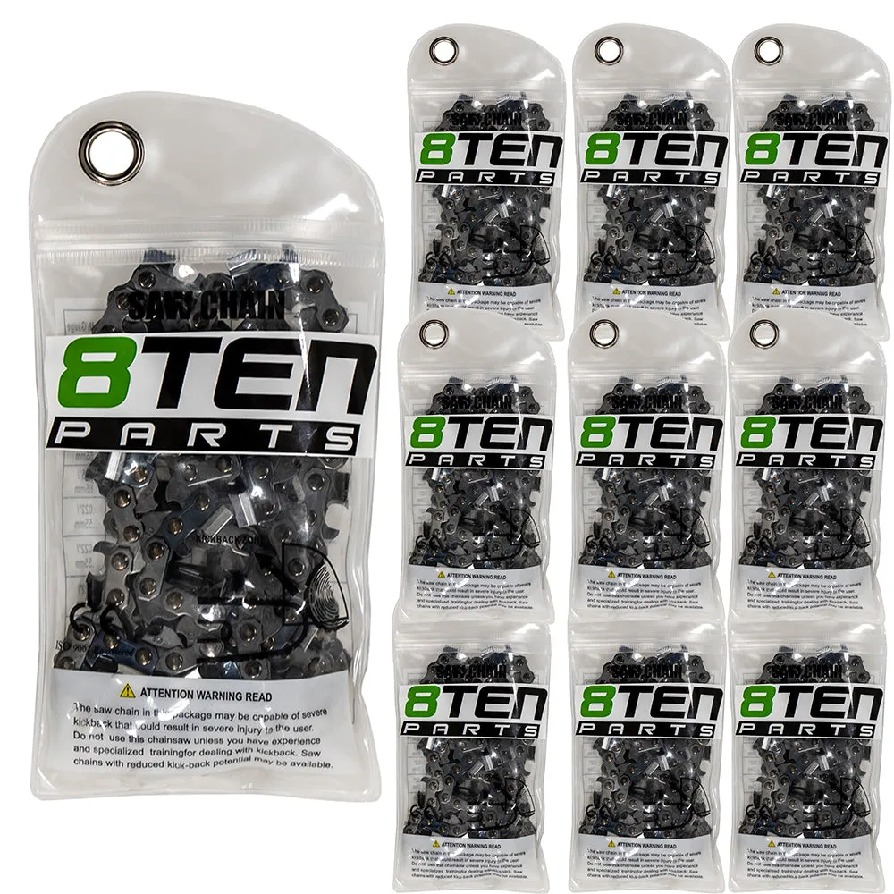 Chainsaw Chain 16 Inch .050 3/8 56DL For Husqvarna 501847056 585422156 608100179 591106056 501846956 | 10-PACK