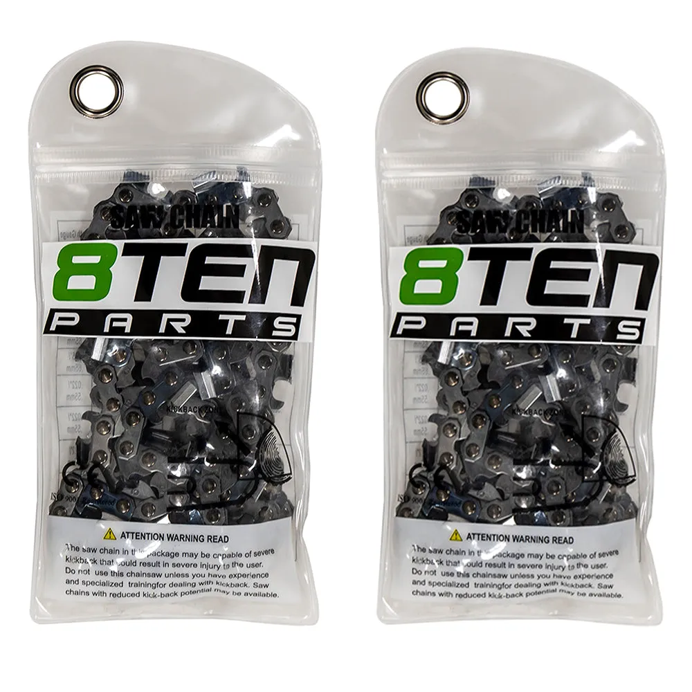Chainsaw Chain 16 Inch .050 3/8 56DL For Husqvarna 501847056 585422156 608100179 591106056 501846956 | 2-PACK