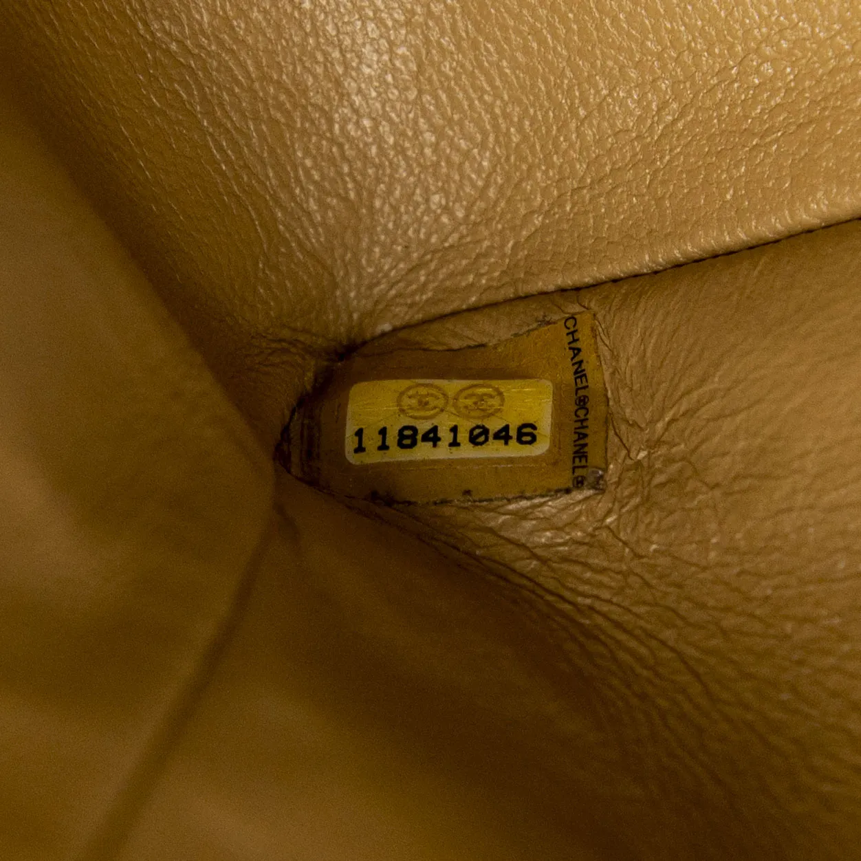 Chanel Beige Medium Vintage Classic Flap