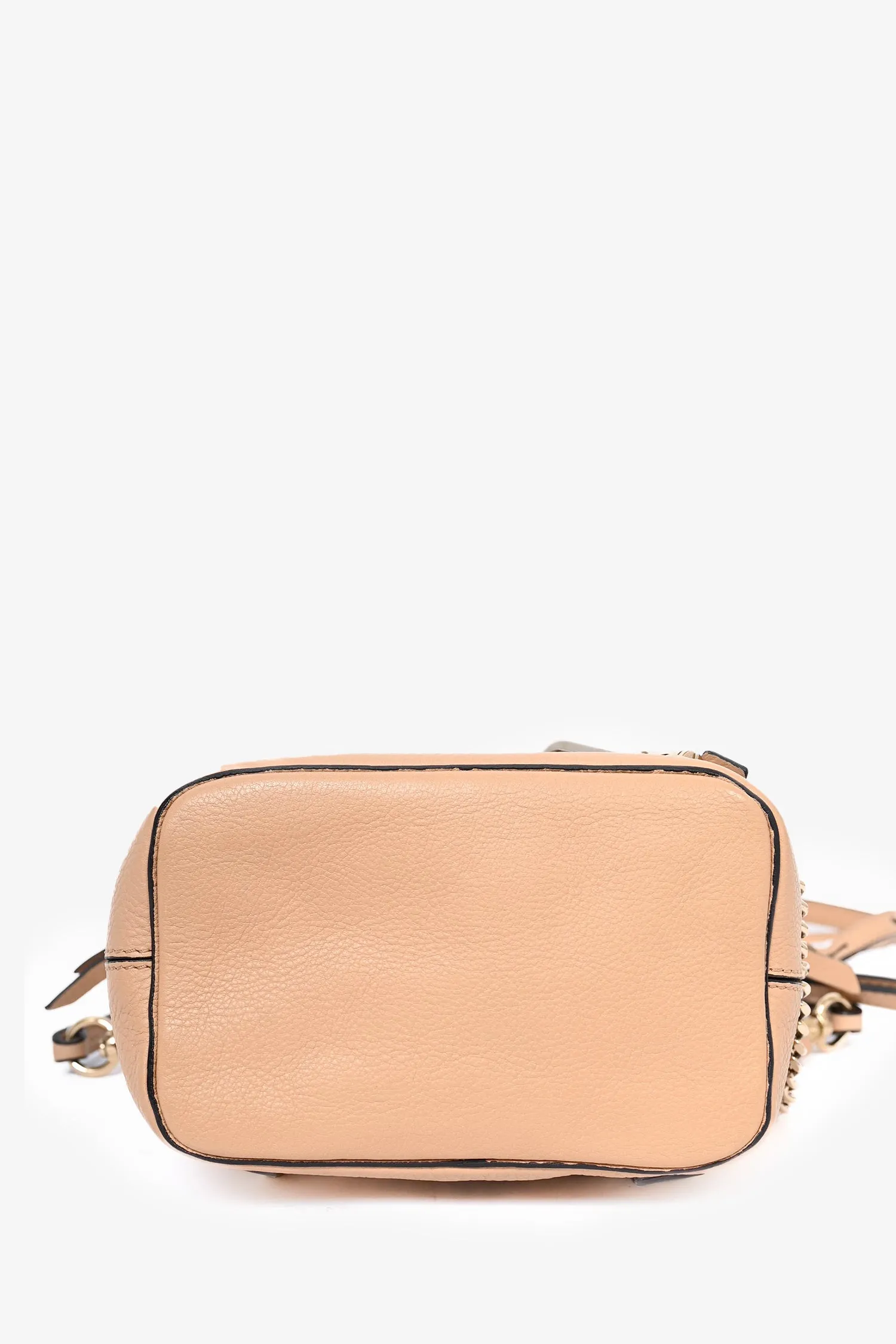 Chloe Tan Leather/Suede Mini Faye Backpack