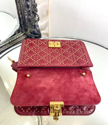 Christian Dior Cannage Dioraddict Studded Bag
