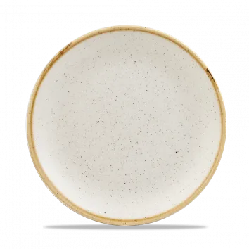 CHURCHILL STONECAST BARLEY WHITE EVOLVE COUPE PLATE 8.67".