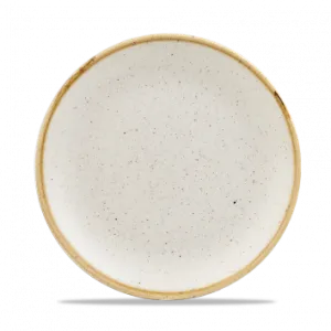 CHURCHILL STONECAST BARLEY WHITE EVOLVE COUPE PLATE 8.67".