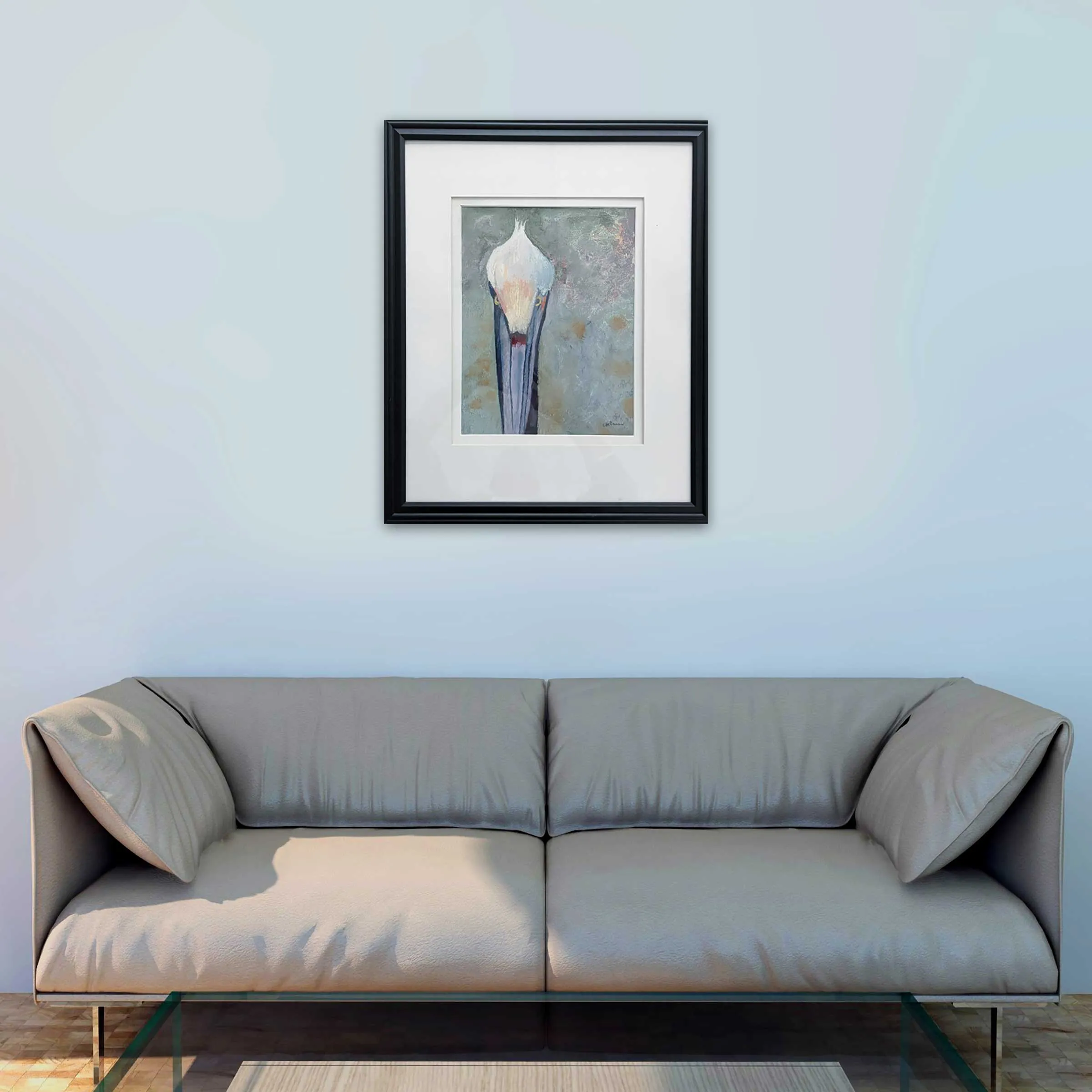 CJC Pelican Original Pastel Painting