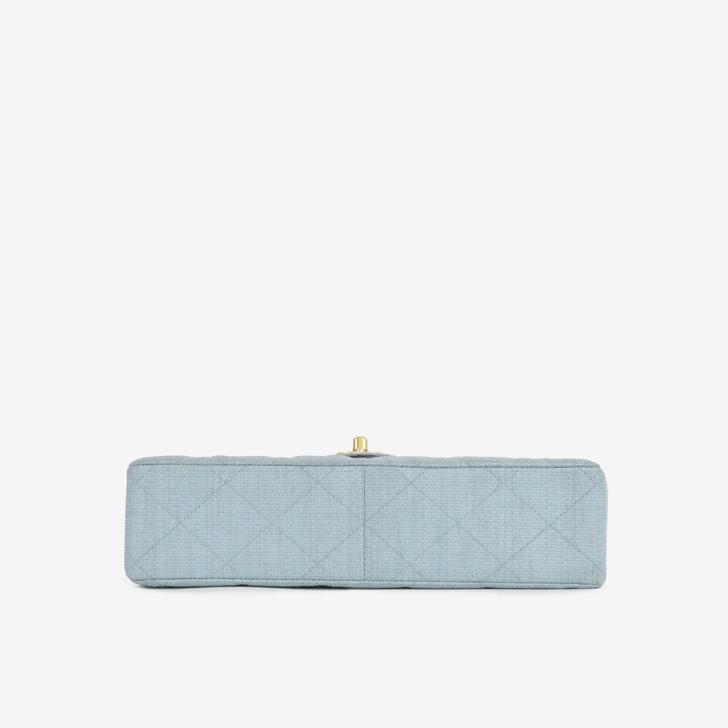 Classic Flap Bag - Blue Raffia