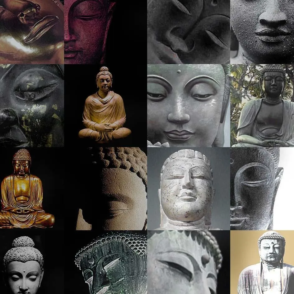 Clay Buddha BW