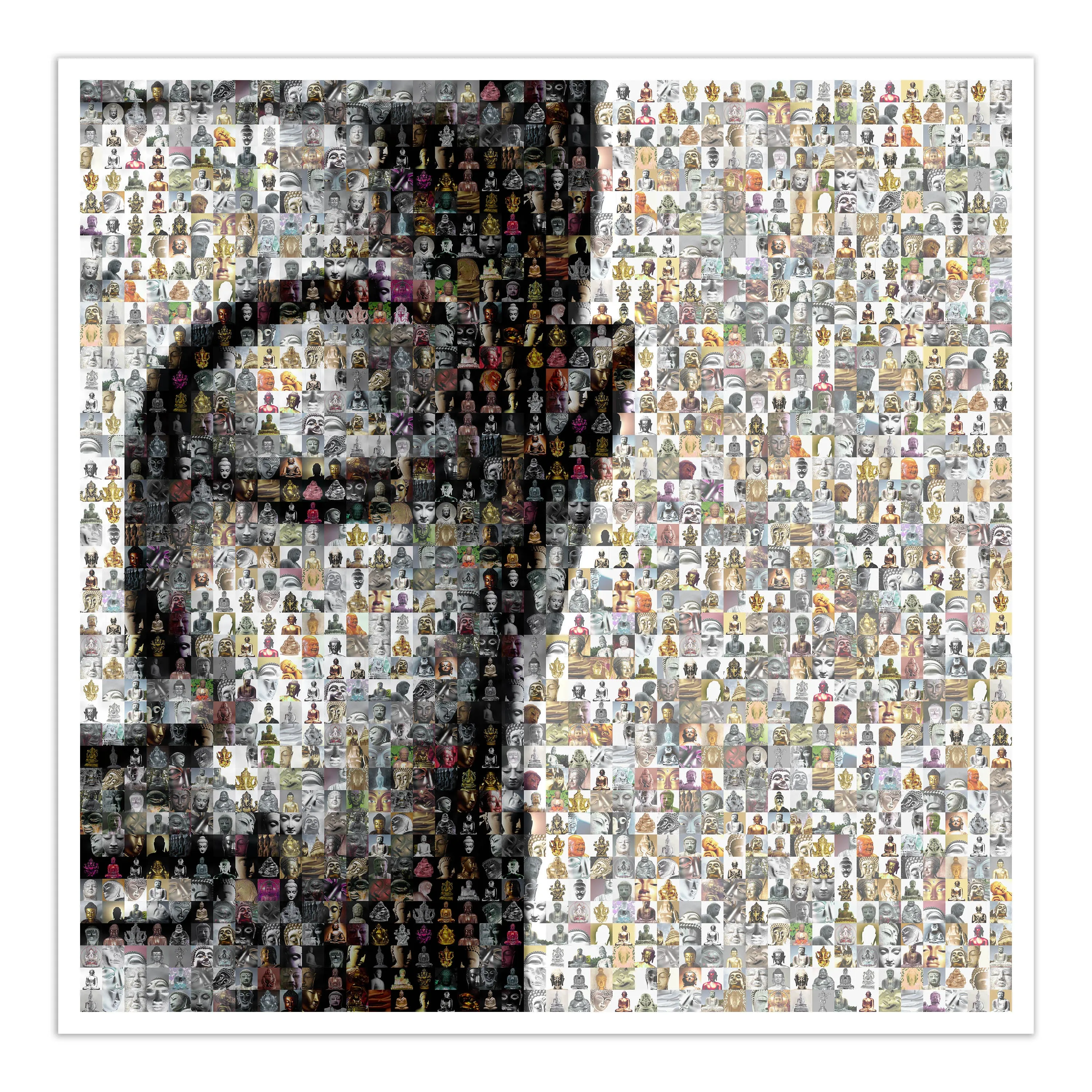 Clay Buddha BW