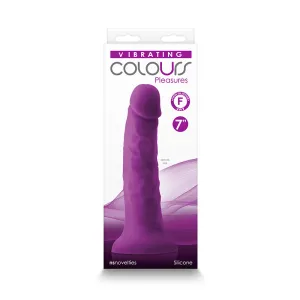 Colours Pleasures 7 in. Vibrating Dong Purple