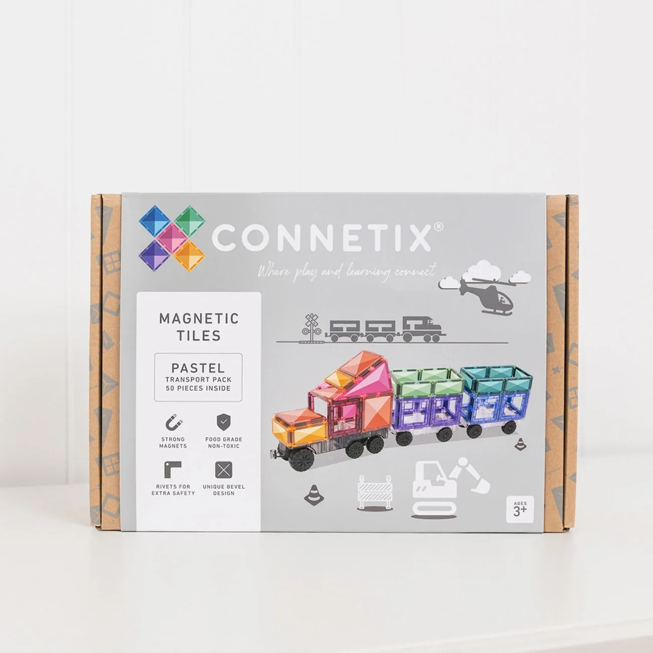 Connetix - Pastel Transport Pack (50 piece)