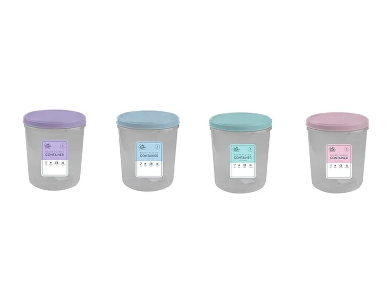 Cooke & Miller Round Plastic Container 3