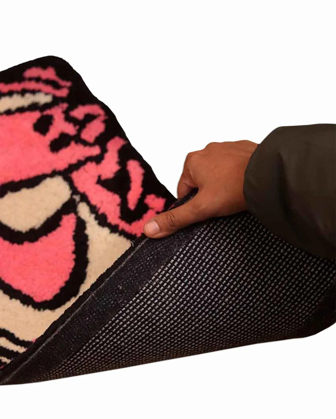 Cool Shoe Design Tufted Polyester Rug | 3x2 ft