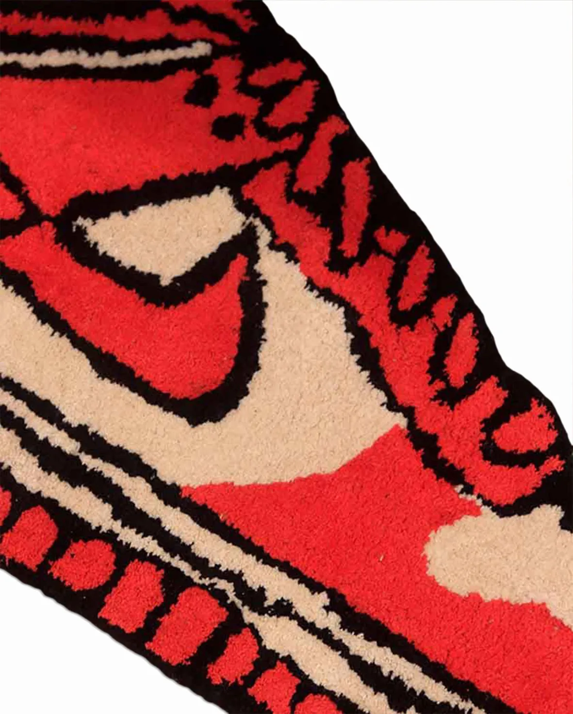 Cool Shoe Design Tufted Polyester Rug | 3x2 ft