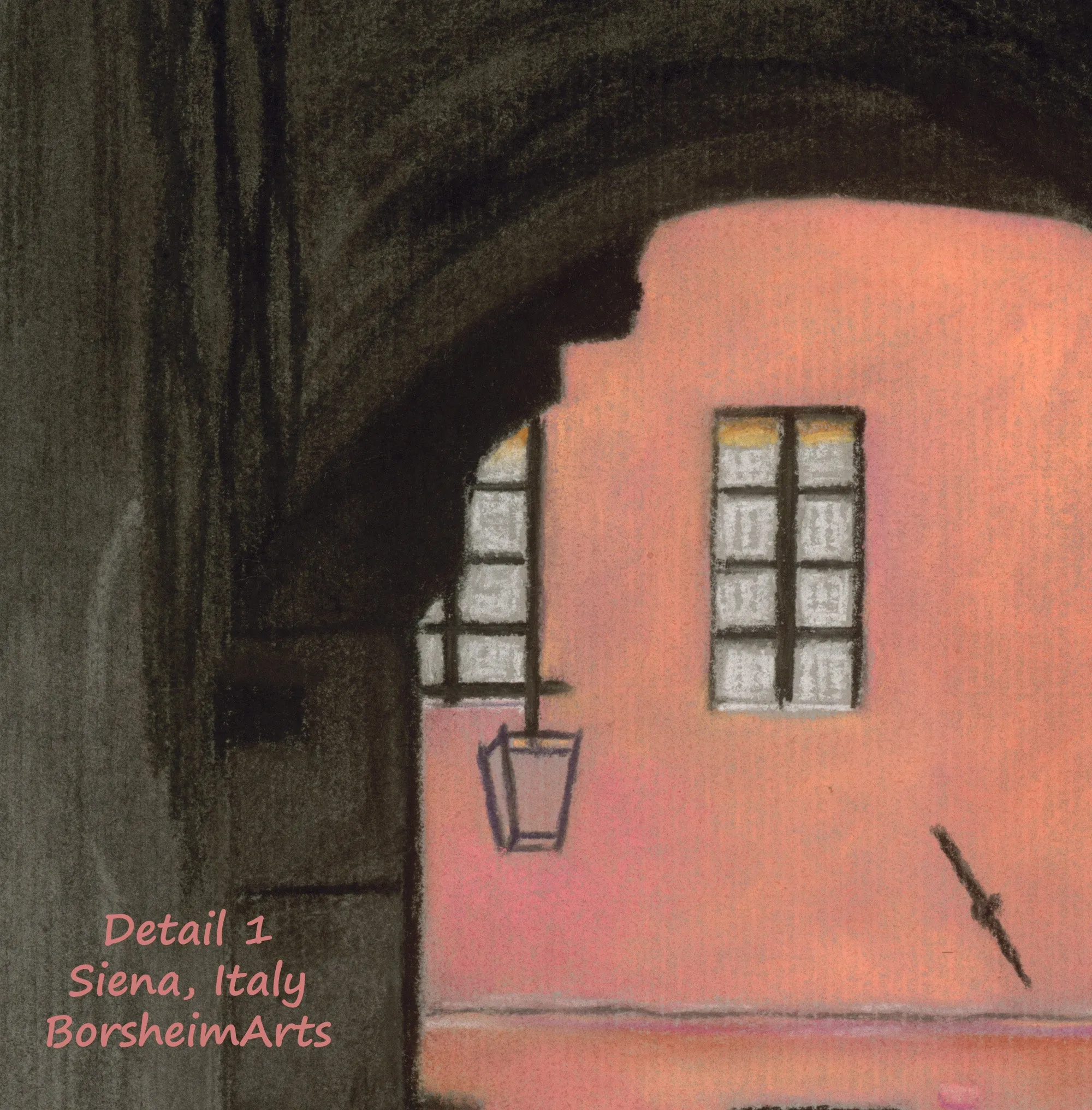 Coral Corridor Siena Italy Europe Architecture Stone Buildings Art