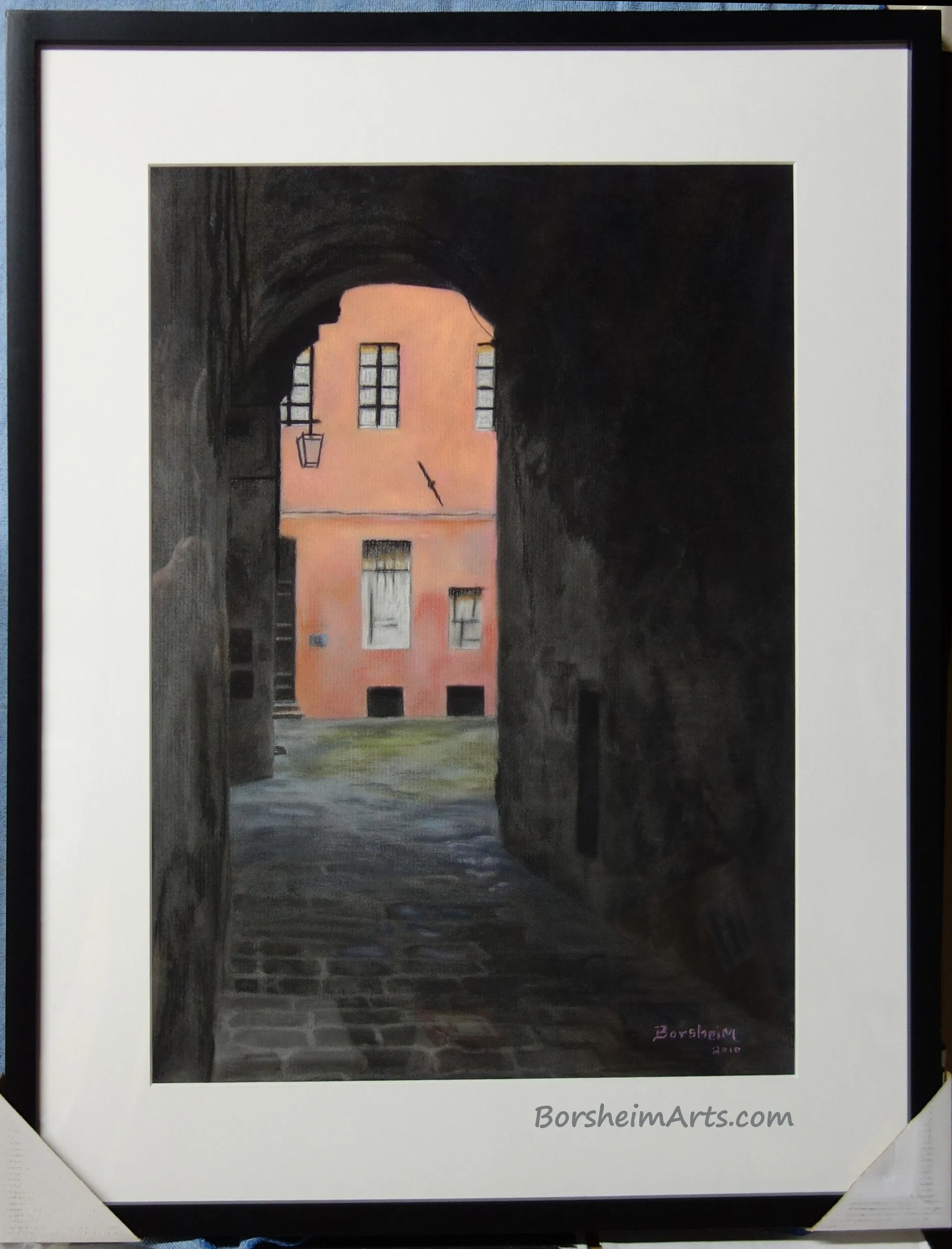 Coral Corridor Siena Italy Europe Architecture Stone Buildings Art