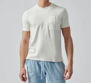 Cotton Pique Crew Neck Pocket Tee