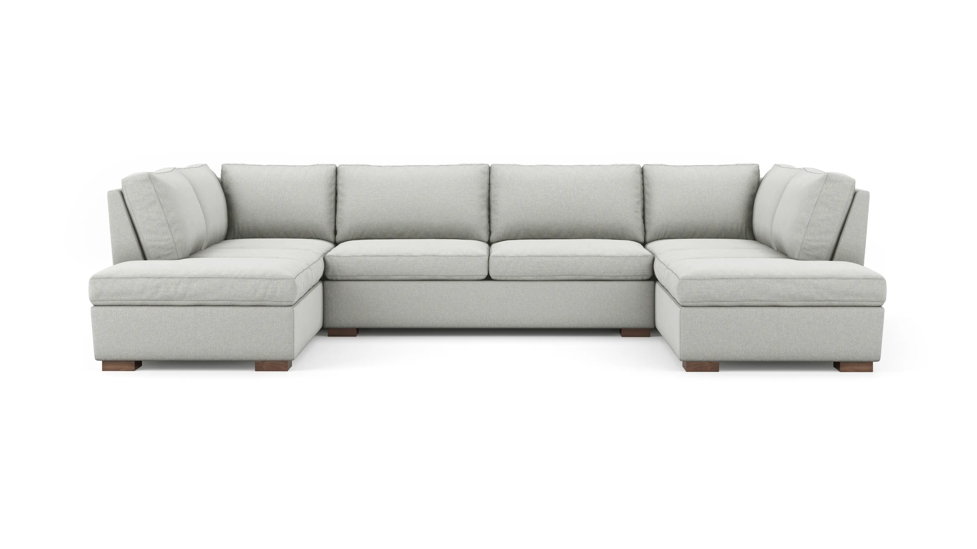 Couch Potato U-Shaped Bumper Sectional (Extra Deep) (105" x 151" x 105",Extra Deep)