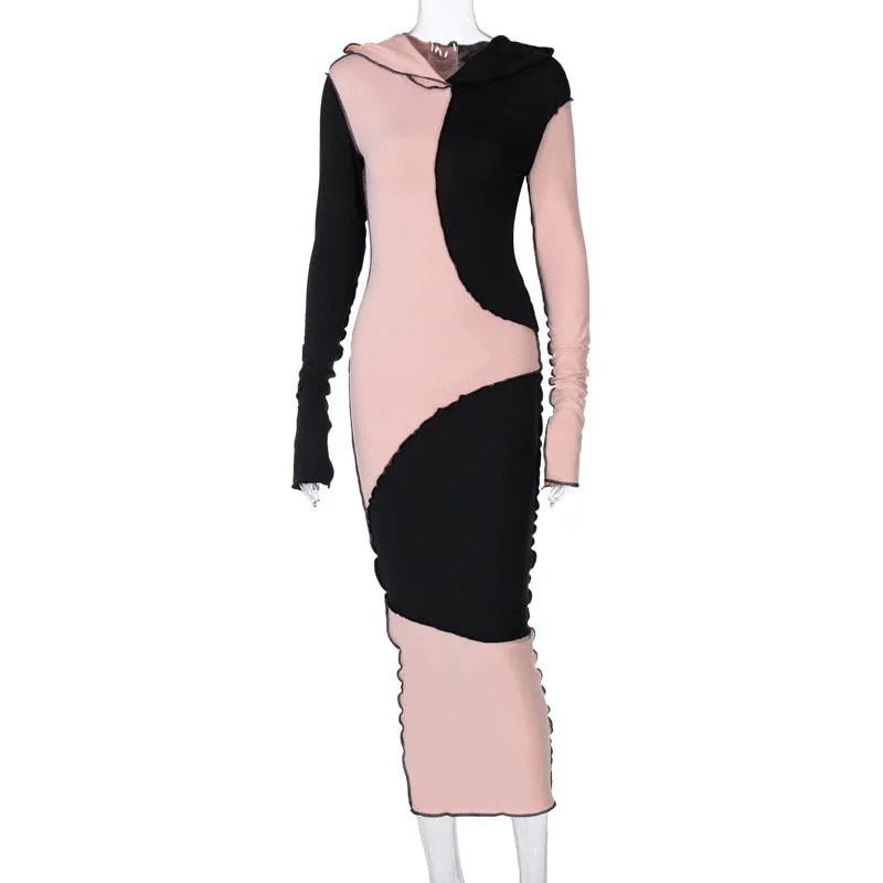 Cross-Border Long-Sleeve Hooded Dress