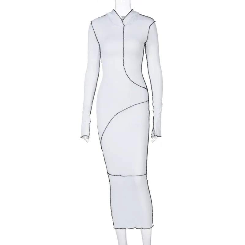 Cross-Border Long-Sleeve Hooded Dress