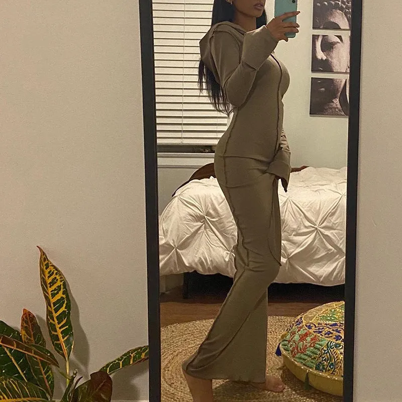 Cross-Border Long-Sleeve Hooded Dress