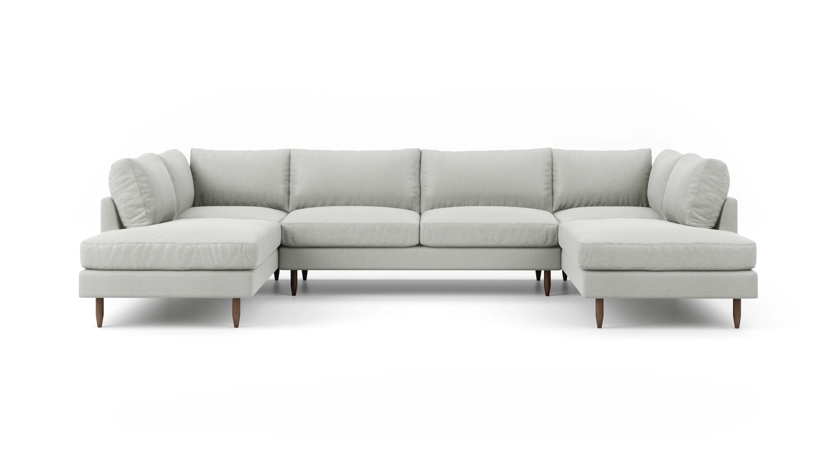 Crowd Pleaser U-Shaped Bumper Sectional  (105" x 144" x 105")