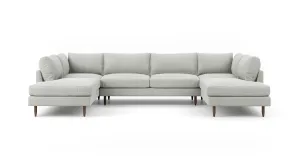 Crowd Pleaser U-Shaped Bumper Sectional  (105" x 144" x 105")