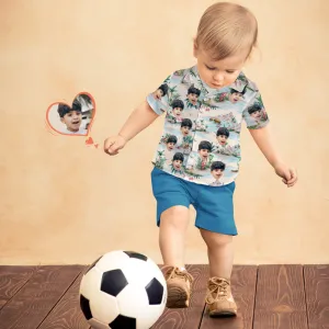 Custom Face Shirt Kid's Hawaiian Shirt Sea View