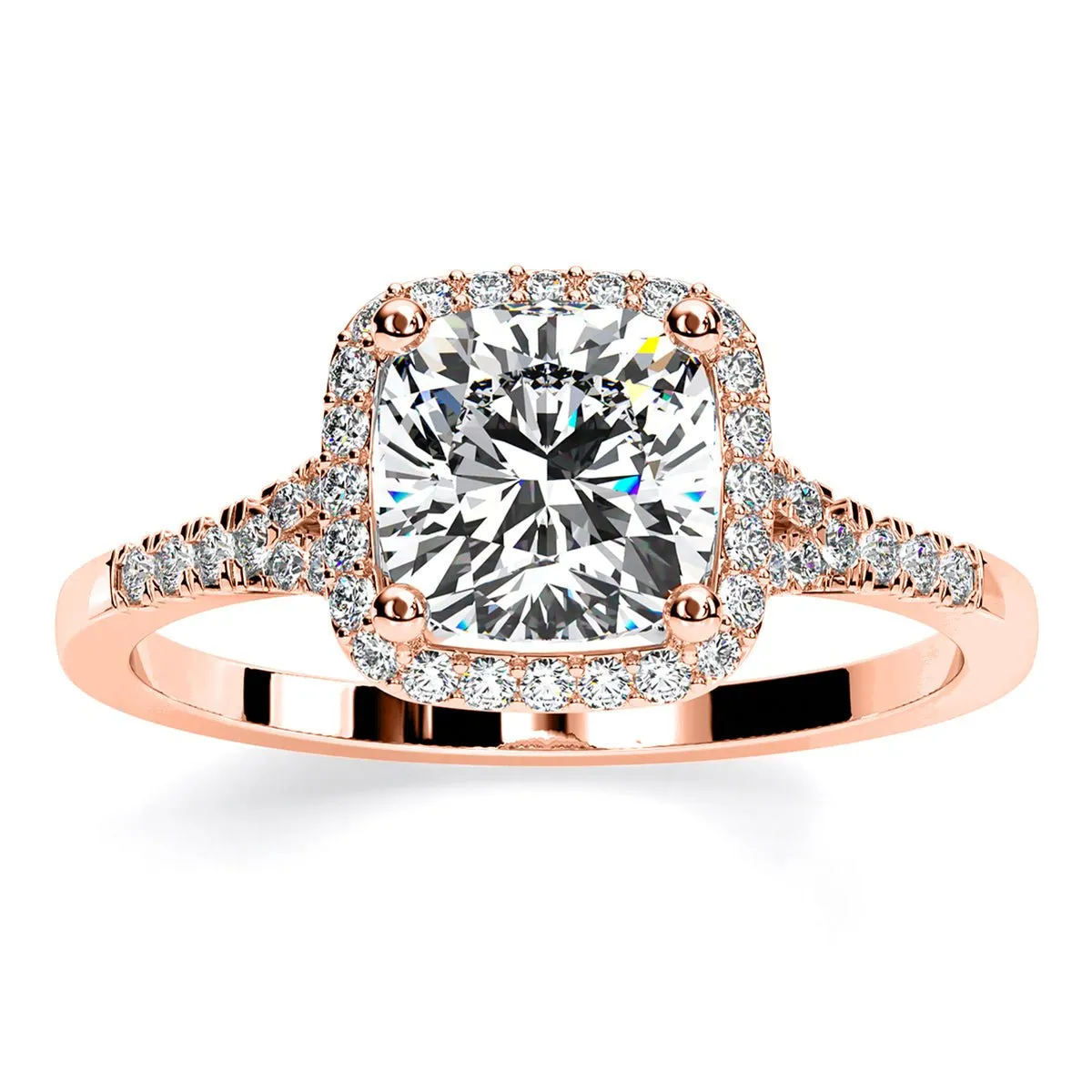 Desert Rose - Cushion Lab Diamond Engagement Ring (IGI Certified)