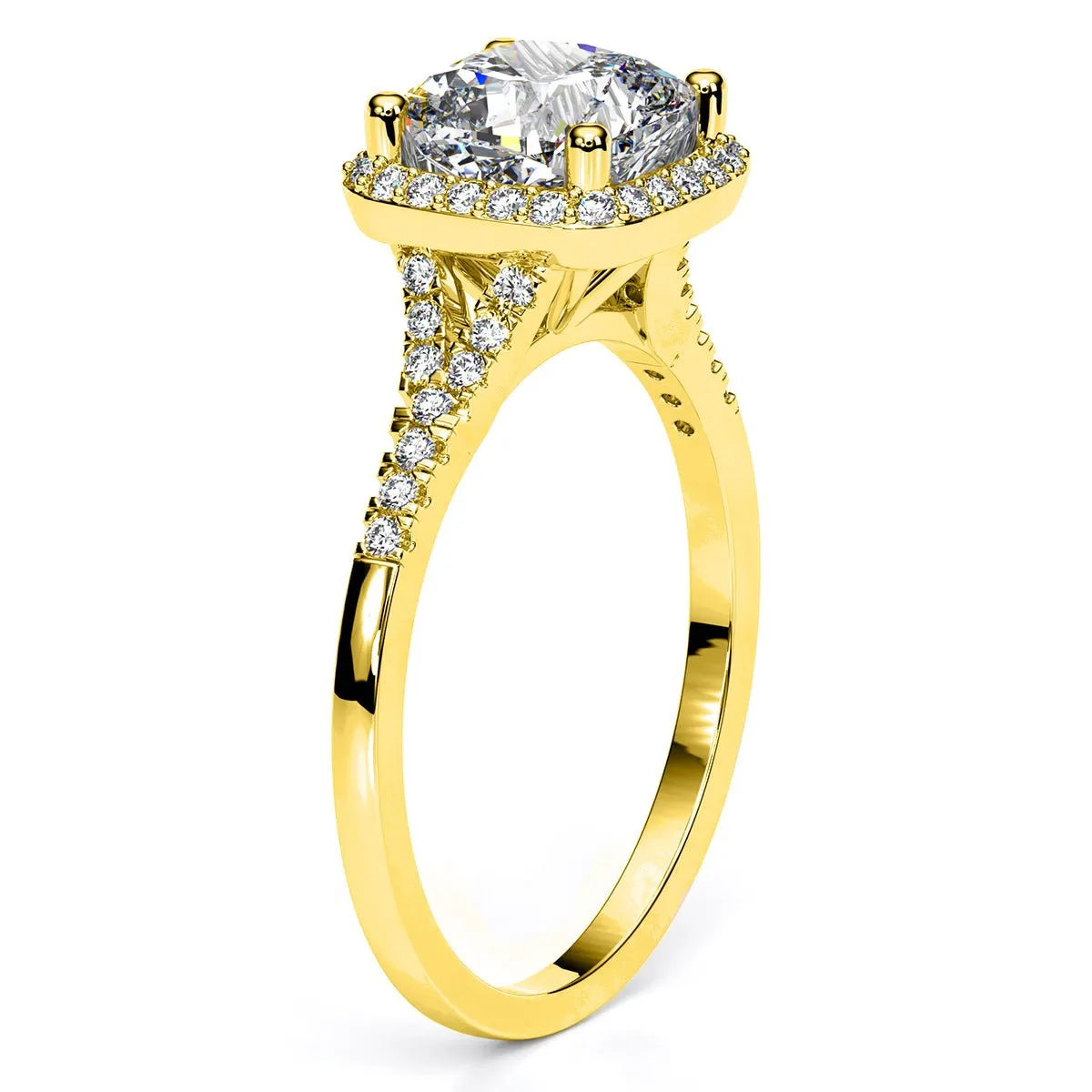 Desert Rose - Cushion Lab Diamond Engagement Ring (IGI Certified)