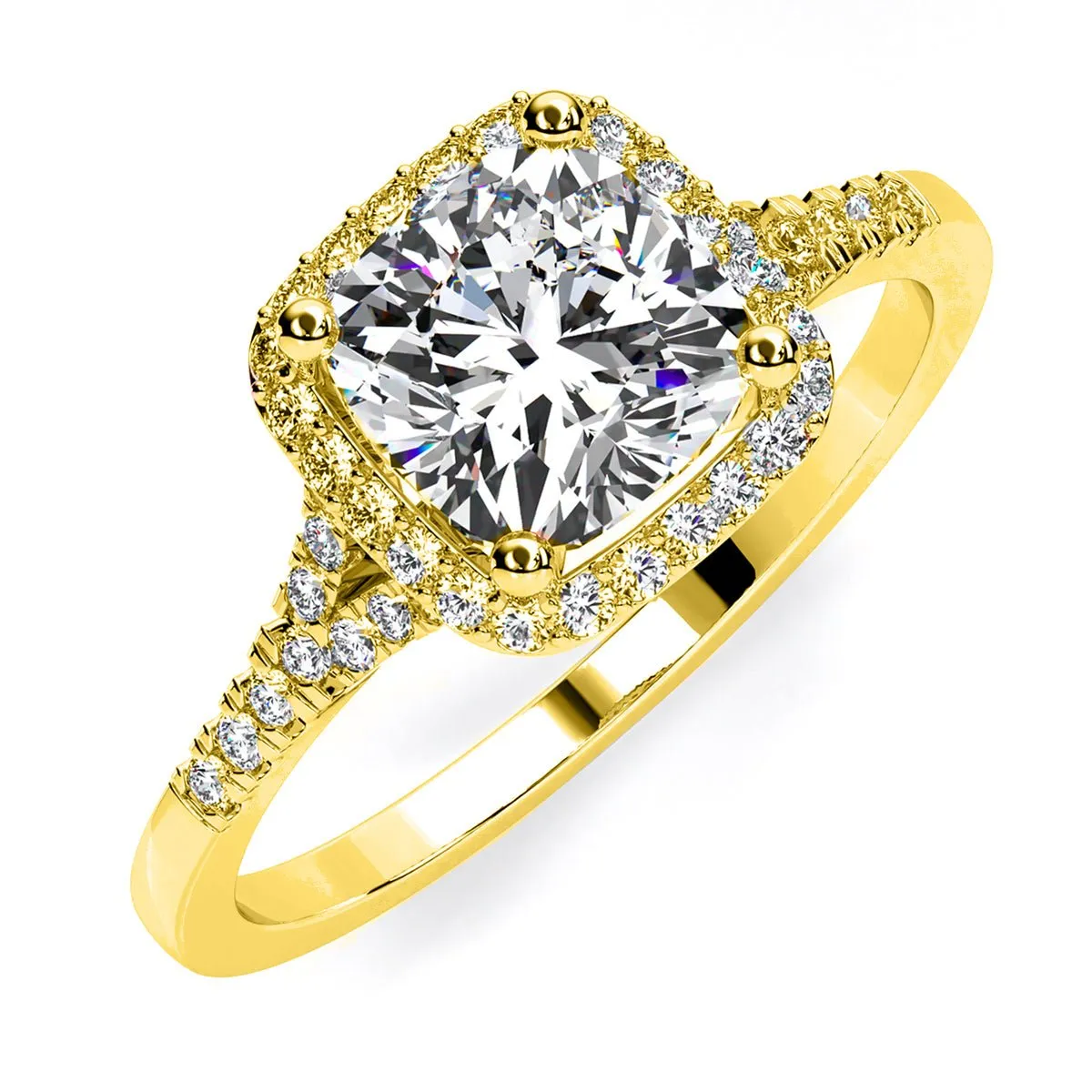 Desert Rose - Cushion Lab Diamond Engagement Ring (IGI Certified)