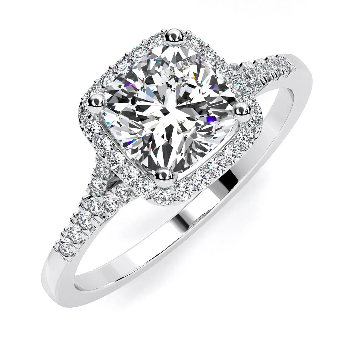 Desert Rose - Cushion Lab Diamond Engagement Ring (IGI Certified)
