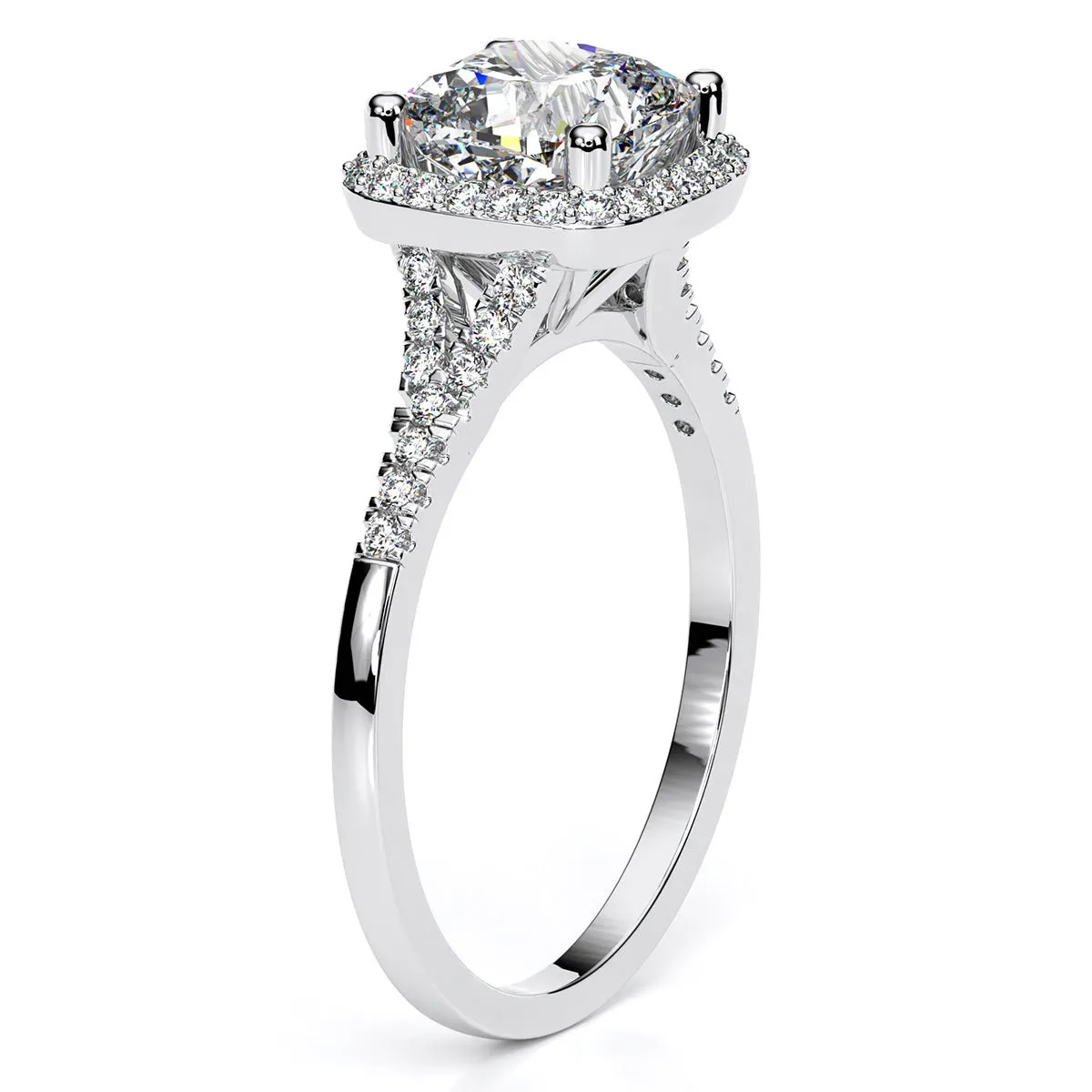 Desert Rose - Cushion Lab Diamond Engagement Ring (IGI Certified)