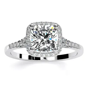 Desert Rose - Cushion Lab Diamond Engagement Ring (IGI Certified)