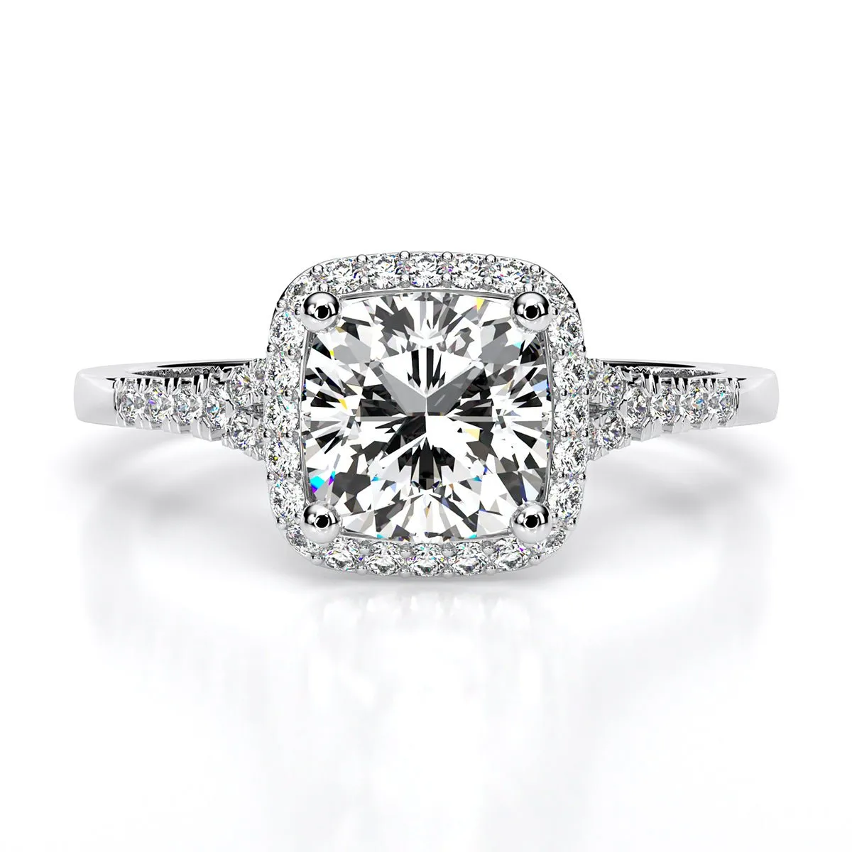 Desert Rose - Cushion Lab Diamond Engagement Ring (IGI Certified)