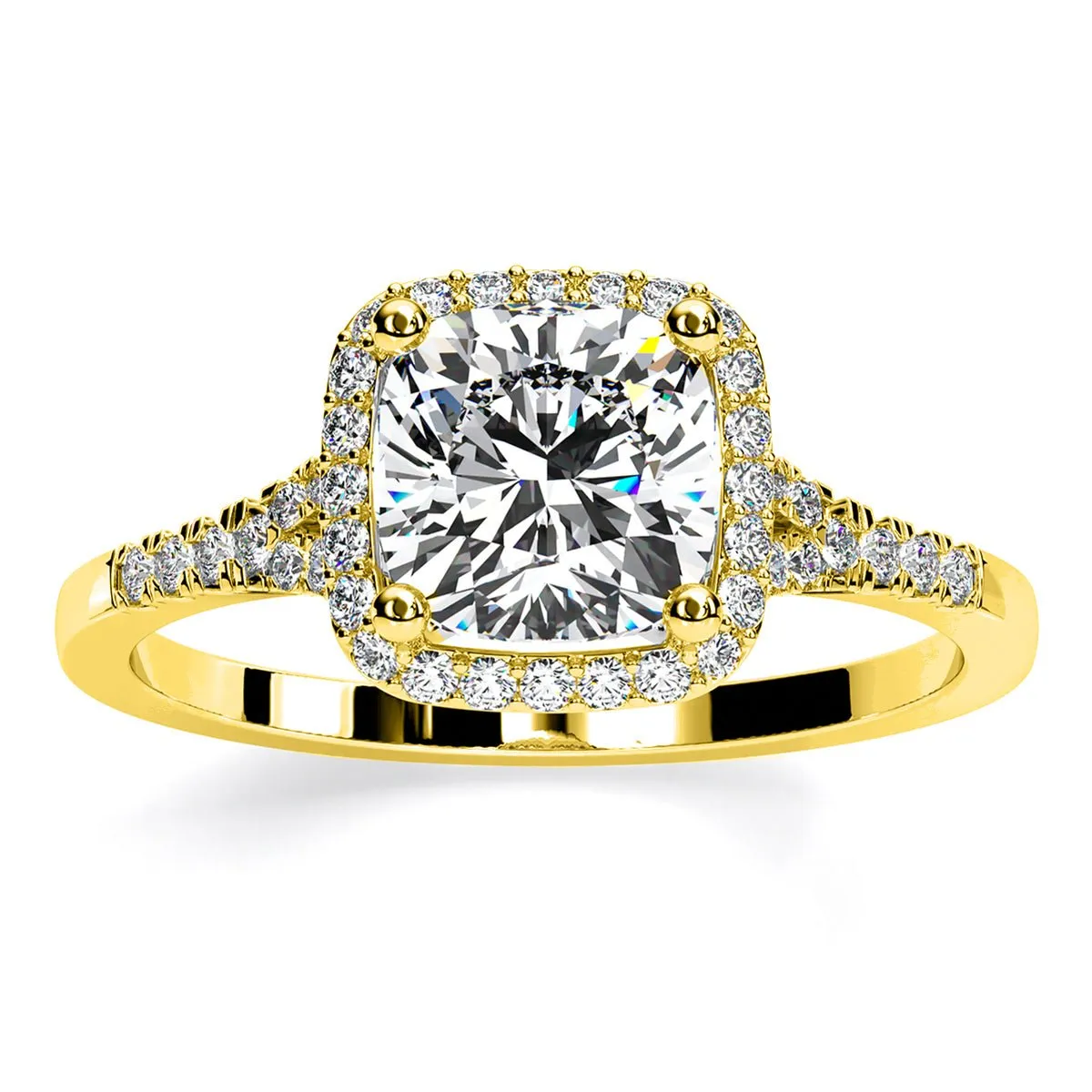 Desert Rose - Cushion Lab Diamond Engagement Ring (IGI Certified)