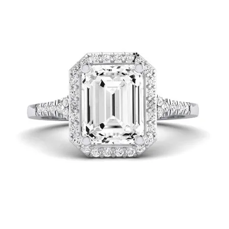 Desert Rose - Emerald Moissanite Bridal Set