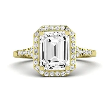 Desert Rose - Emerald Moissanite Bridal Set
