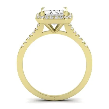 Desert Rose - Emerald Moissanite Bridal Set