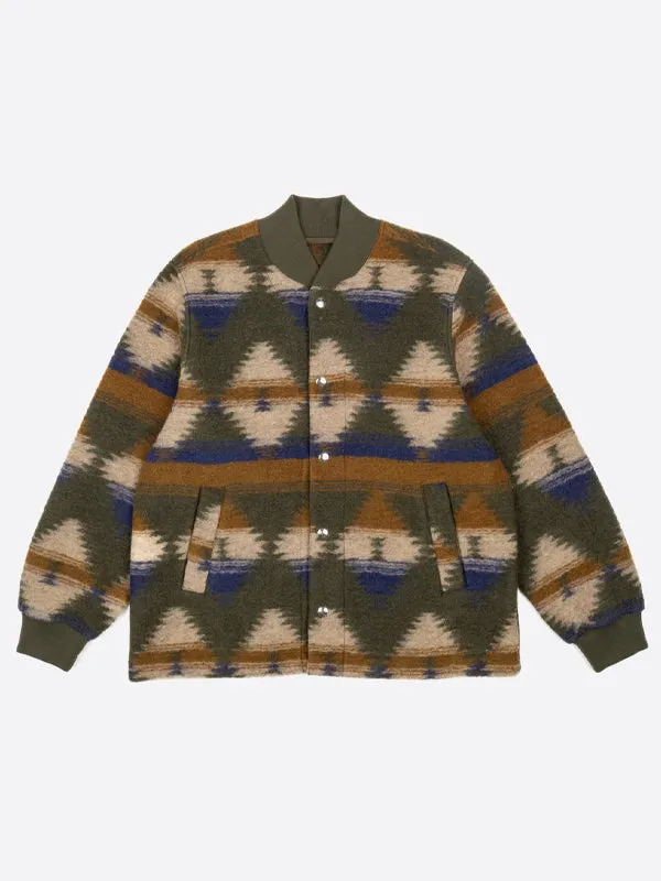 Desert Wool Field Jacket: Green/Blue/Beige