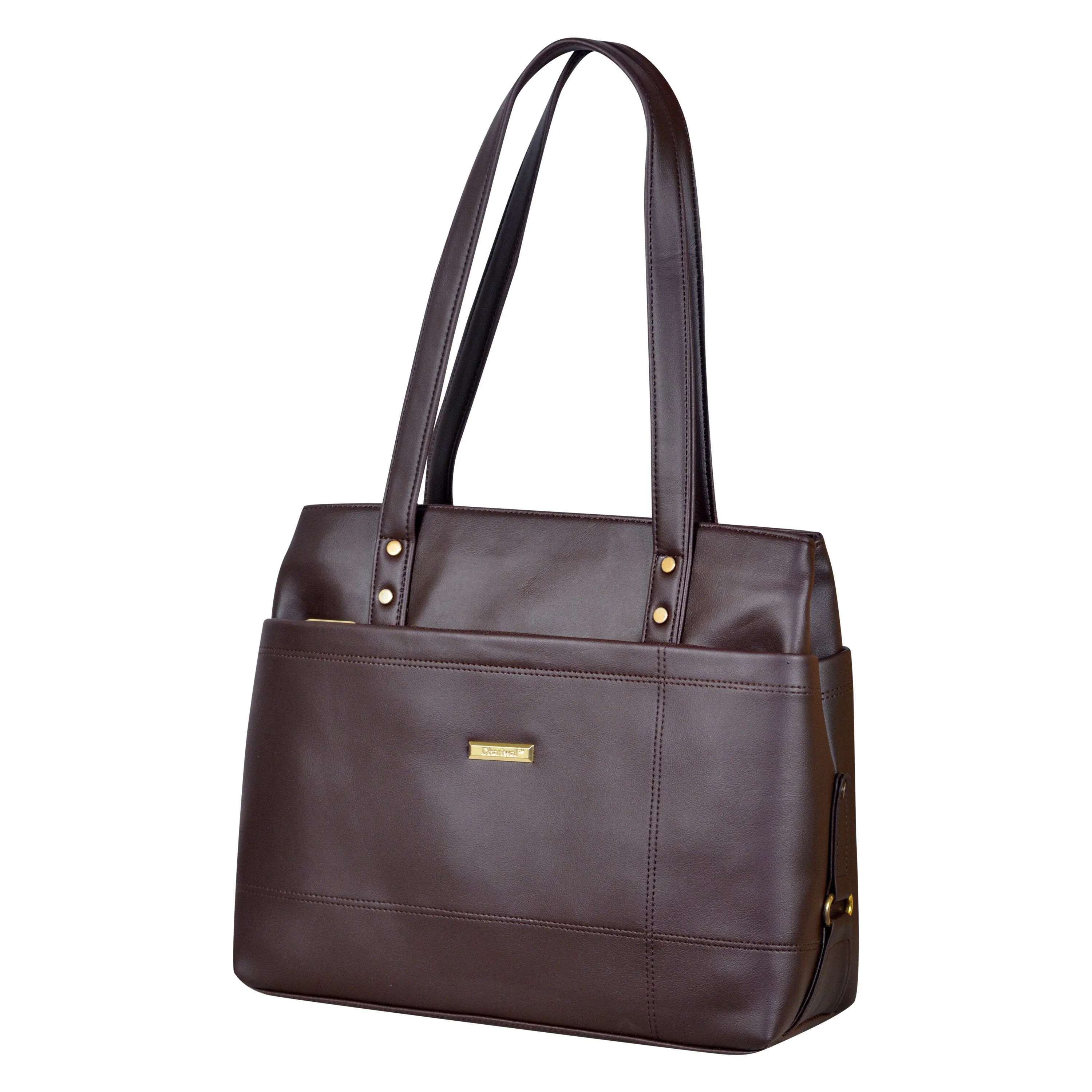Dhariwal Multi Compartment Twin Handle Ladies Handbag LAD-9901