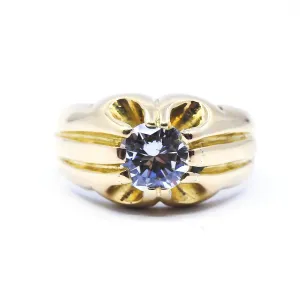 Diamond Signet Ring | Pre-Loved | 18K Yellow Gold