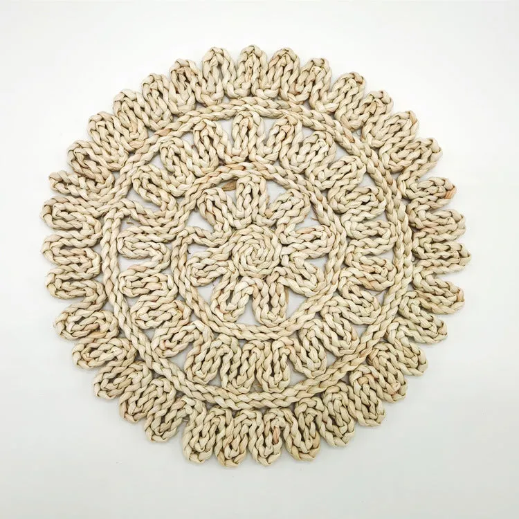 Dining Table Mat Corn Husk Straw Place  Insulation Mats
