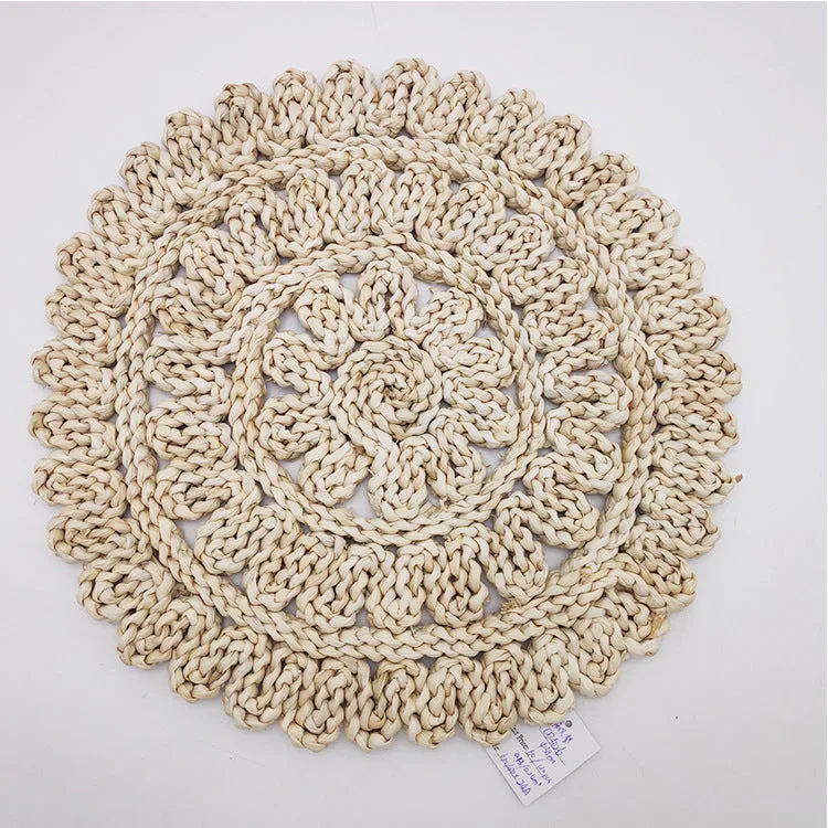 Dining Table Mat Corn Husk Straw Place  Insulation Mats