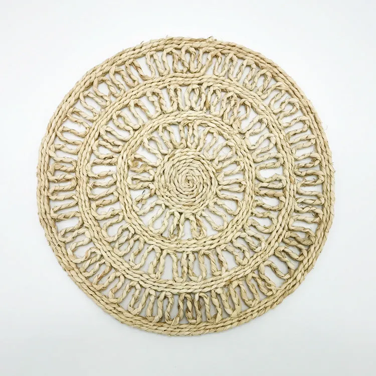 Dining Table Mat Corn Husk Straw Place  Insulation Mats