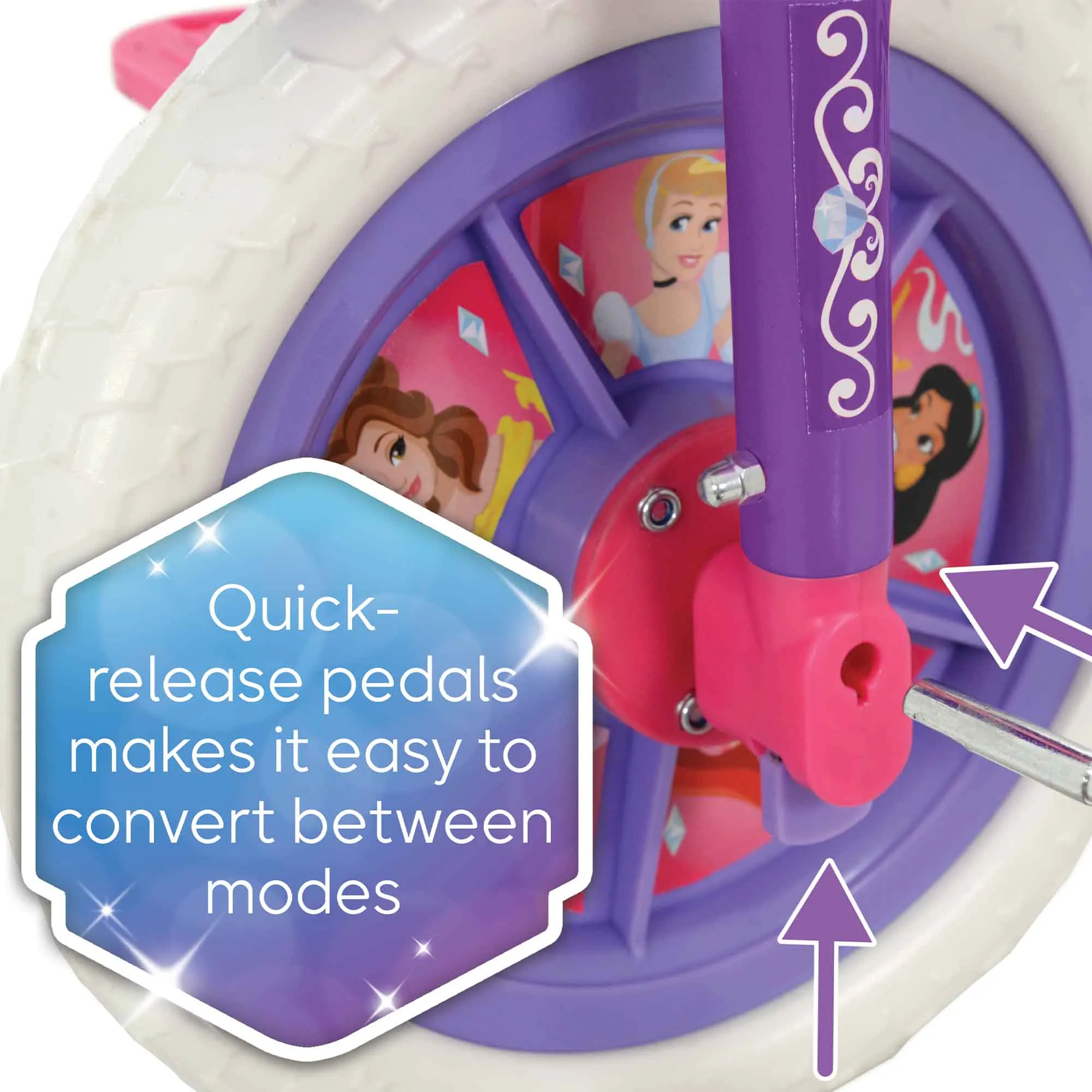Disney Princess 2-in-1 10" Wheel Size Training Bike