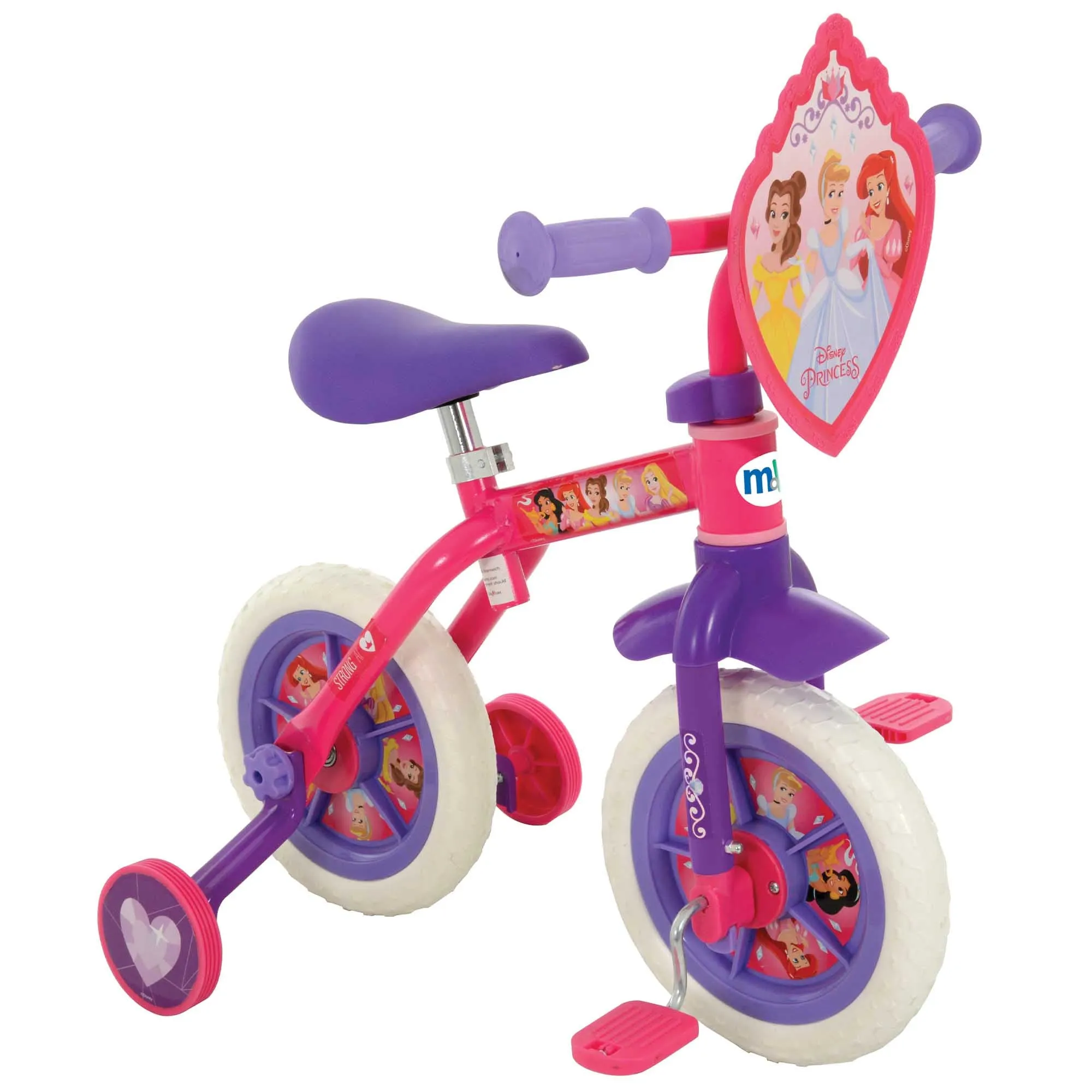Disney Princess 2-in-1 10" Wheel Size Training Bike