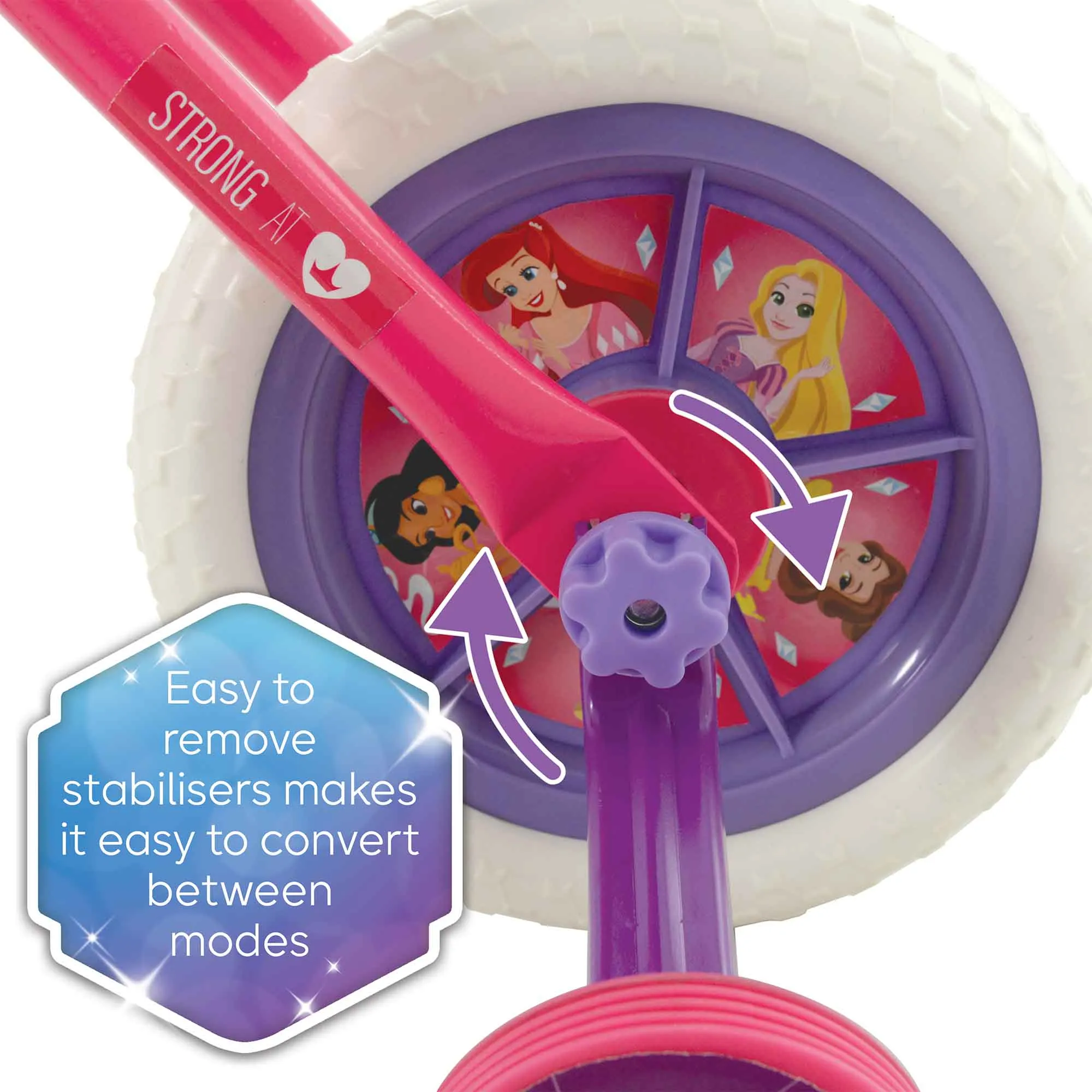 Disney Princess 2-in-1 10" Wheel Size Training Bike