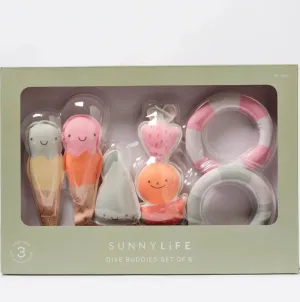 Dive Buddies Cotton Candy Multi Set of 6