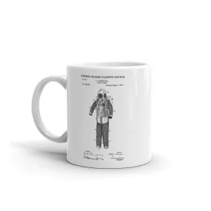Diving Armor Patent Mug 1893 - Scuba Mug, Diver Gift, Scuba Gift, Scuba Diver, Diver Mug, Patent Mug, Old Patent Mug, Nautical Mug