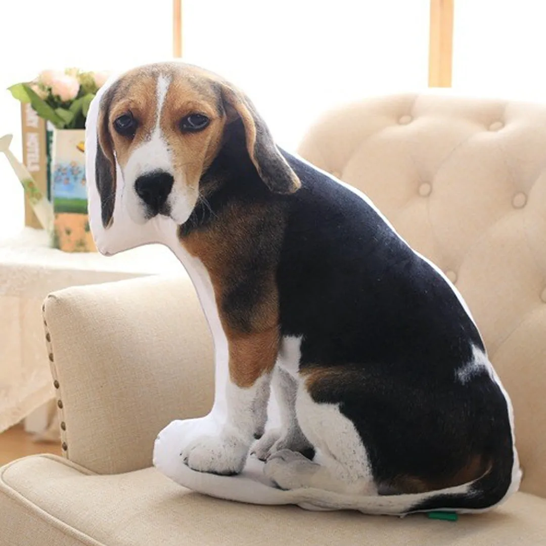 Dog Shaped Face Pillow