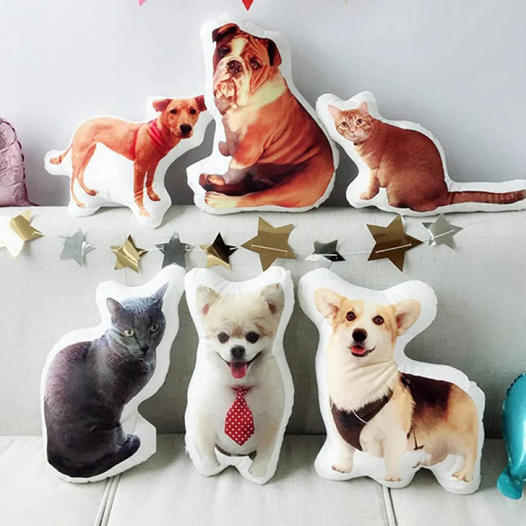Dog Shaped Face Pillow